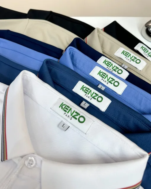 Premium Qualität Kenzo Shirts Gold Gestreift Luxus