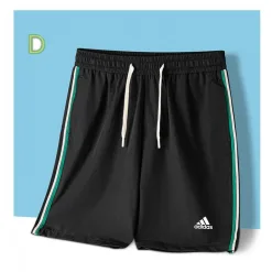 Premium Adidas Shorts Schwarze Seide Casual Kollektion