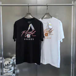 Jordan T-Shirt in Premiumqualität, schwarze Baumwolle, Retro-Kollektion