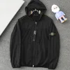 Luxus-Jacken von Stone Island aus schwarzem Nylon, klassische Kollektion