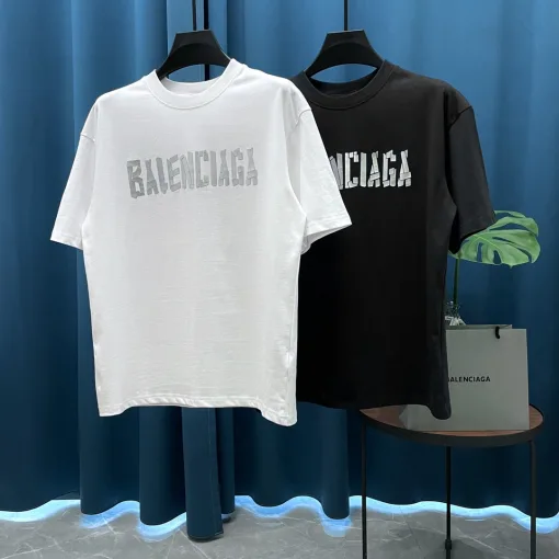 Bestseller Balenciaga Kurzarm Baumwolle Logo Luxus