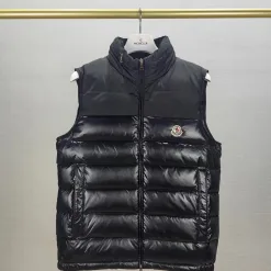 Premium Moncler Weste Schwarz Patchwork Style