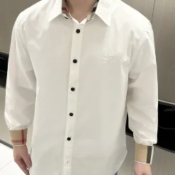 Hochwertige Burberry Langarm Schwarz Logo Luxus