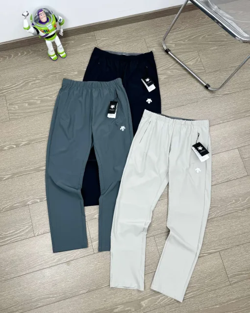 Luxus Descente Hose Schwarz Leinen Casual Style