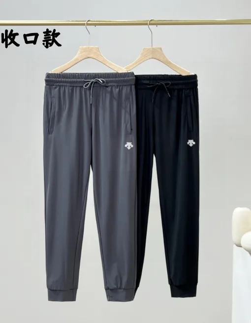 Premium Descente Hose Schwarz Seide Atmungsaktiv Stil