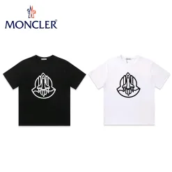 Premium Qualität Moncler T-Shirt Schwarz Baumwolle Logo Luxus