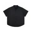 Luxus Balenciaga Kurzarm Schwarz Bestickt Luxus