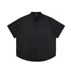 Luxus Balenciaga Kurzarm Schwarz Bestickt Luxus
