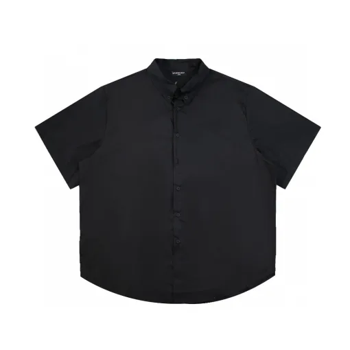 Luxus Balenciaga Kurzarm Schwarz Bestickt Luxus