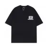 Hochwertige Balenciaga Kurzarm-Logo-Kollektion aus schwarzer Baumwolle