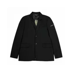 Premium Qualität Balenciaga Anzüge Schwarz Leder Formal Luxus