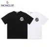 Luxus Moncler T-Shirt Schwarz Baumwolle Logo Kollektion