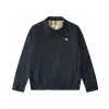 Premium Burberry Mantel Schwarz Bestickt Luxus