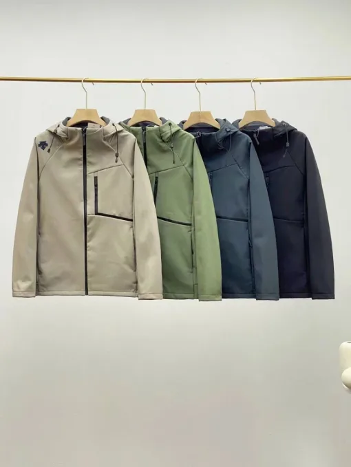 Premium Qualität Mammut Mäntel Schwarz Fleece Luxus