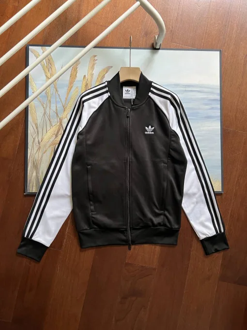 Premium Qualität Adidas Jacken Schwarz Klassischer Stil