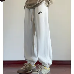 Luxus Nike Hosen Weiß Casual Kollektion