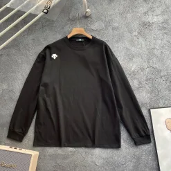 Premium Descente Langarm Schwarz Strick Casual Style