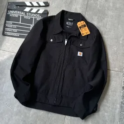 Hochwertige Carhartt Jacke im braunen Canvas-Stil