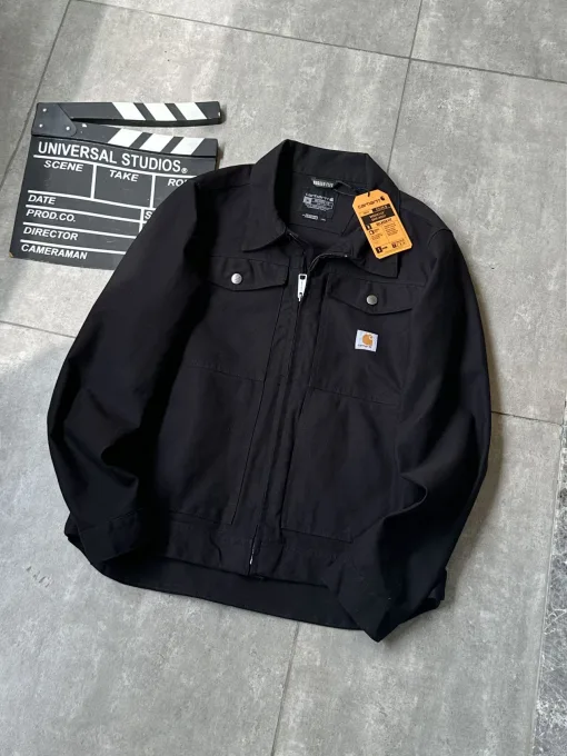 Hochwertige Carhartt Jacke im braunen Canvas-Stil