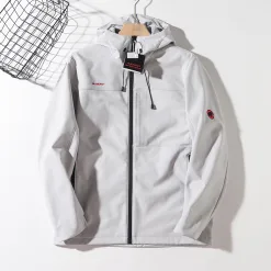 Bestseller Mammut Mantel Rot Fleece Stickerei Luxus