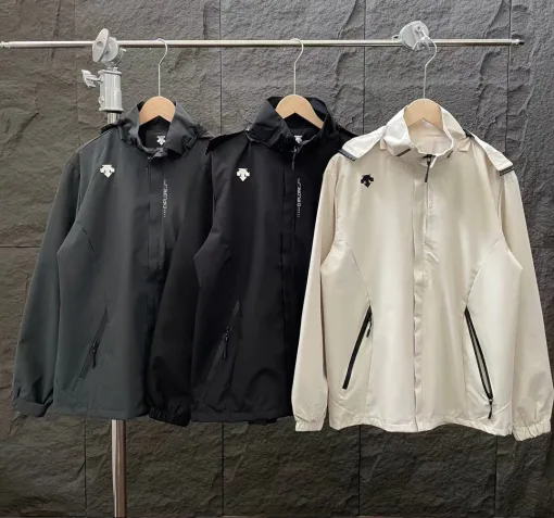 Luxus Descente Mäntel Schwarz Casual Style