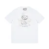 Bestseller Gucci Kurzarm Schwarz Baumwolle Print Luxus