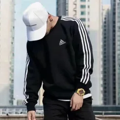 Luxus Adidas Sweatshirts Schwarz Classic Collection