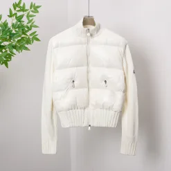 Premium Qualität Moncler Daunenjacke Weiß Luxus