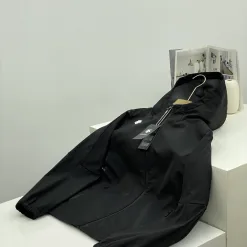 Hochwertige Descente Mäntel Schwarz Fleece Klassischer Stil