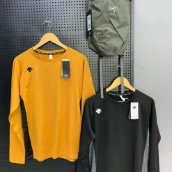 Premium Qualität Descente Langarm Orange Atmungsaktive Kollektion