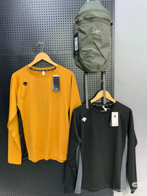 Premium Qualität Descente Langarm Orange Atmungsaktive Kollektion