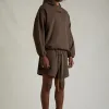 Hochwertige Fear Of God Sweatshirts Grau Nylon Logo Style