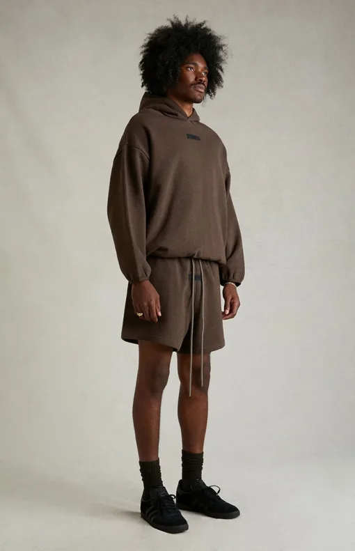 Hochwertige Fear Of God Sweatshirts Grau Nylon Logo Style
