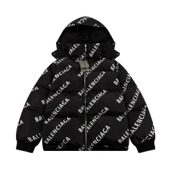 Hochwertige Balenciaga Baumwollkleidung Schwarz Nylon Solid Style