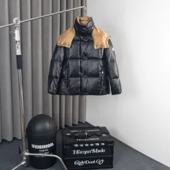 Meistverkaufte Moncler Jacken Weiß Nylon Übergroße Luxus