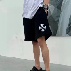 Meistverkaufte Chrome Hearts Shorts im schwarzen Print-Stil