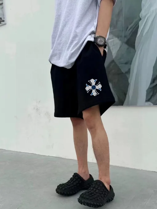 Meistverkaufte Chrome Hearts Shorts im schwarzen Print-Stil