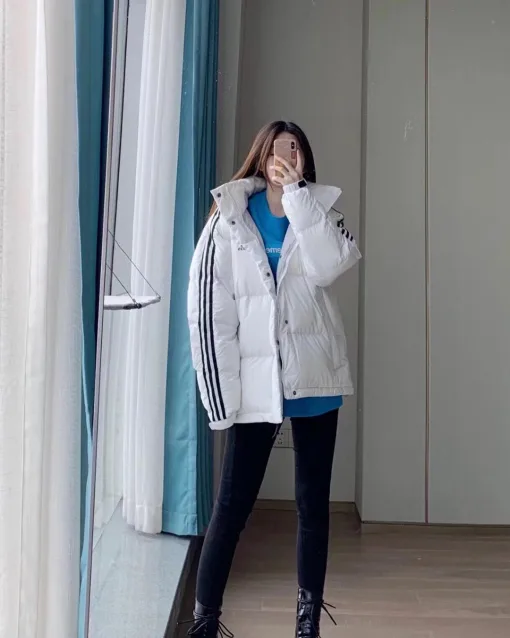 Premium Qualität Adidas Mäntel Weiß Solid Style