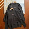 Premium Jordan Sweatshirts Schwarzes Fleece Logo Luxus