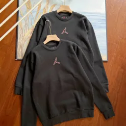 Premium Jordan Sweatshirts Schwarzes Fleece Logo Luxus