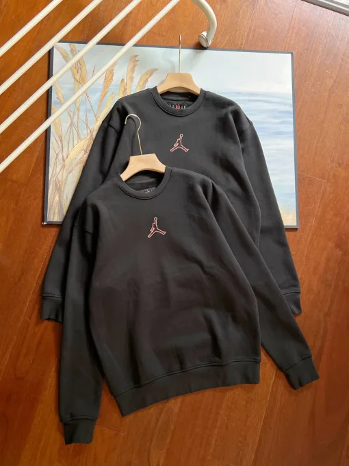 Premium Jordan Sweatshirts Schwarzes Fleece Logo Luxus
