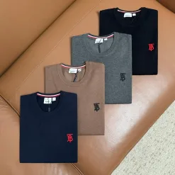 Luxus-Pullover von Burberry in Schwarz mit Stickereien