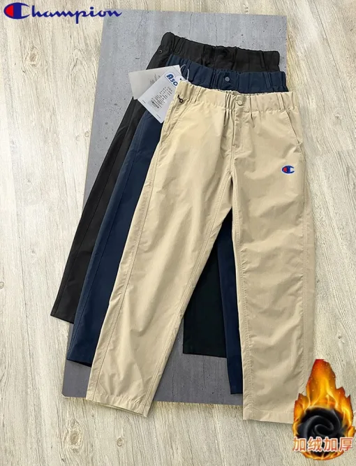 Premium Champion Hose Schwarz Fleece Casual Style