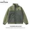 Premium Stone Island Jacke im grünen Fleece-Stil
