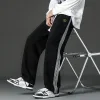 Hochwertige Stone Island Freizeithose Schwarz Patchwork Kollektion