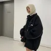 Hochwertige Balenciaga Mäntel aus schwarzer Baumwolle mit Logo-Kollektion
