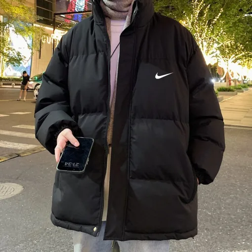 Premium-Qualität Nike Baumwollkleidung Schwarz Klassischer Stil
