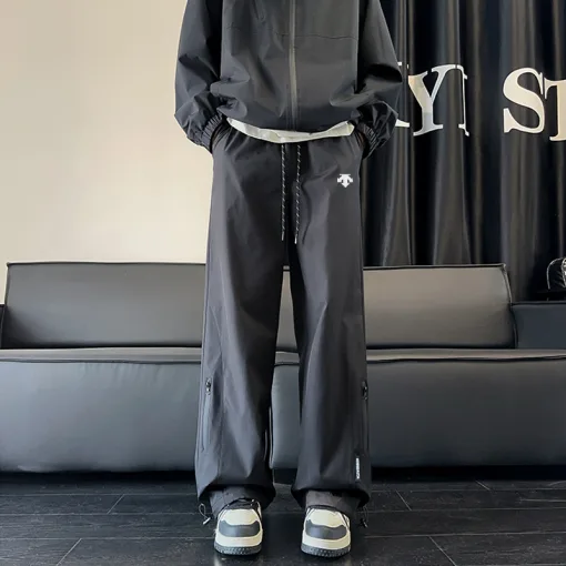 Premium Qualität Descente Casual Hose Schwarz Casual Style