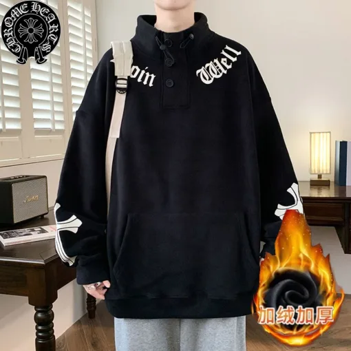 Bestseller Chrome Hearts Hoodie Black Fleece Kollektion