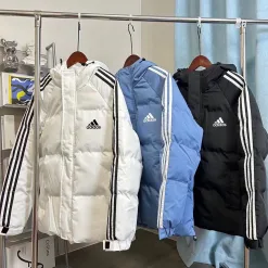 Premium Qualität Adidas Mäntel Schwarz Solid Style